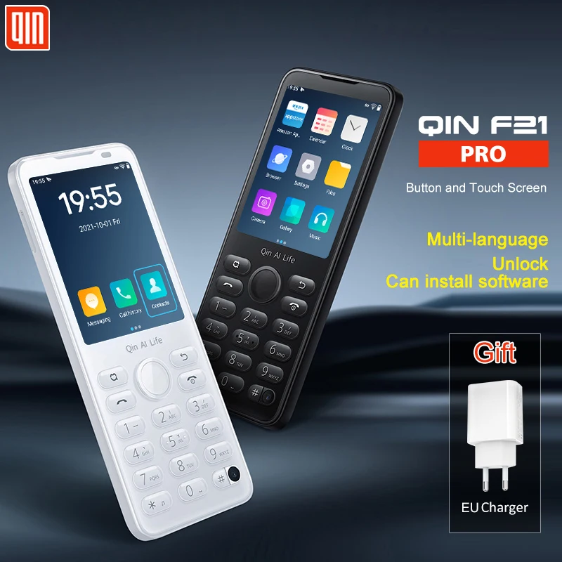 New Qin F21 Pro Smart Touch Screen Phone Wifi 5G+2.8 Inch 3GB + 32GB / 4GB 64GB Bluetooth 5.0 480*640 Global Verison Phone