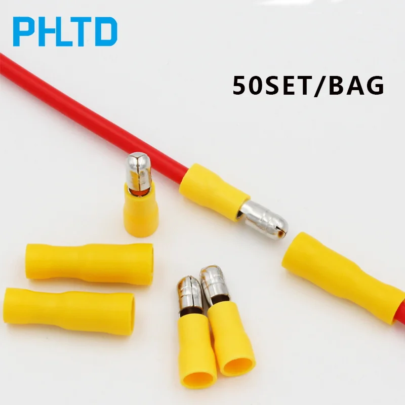 Пуля мужской и женский провод стыковый соединитель Быстрый холодной прессования