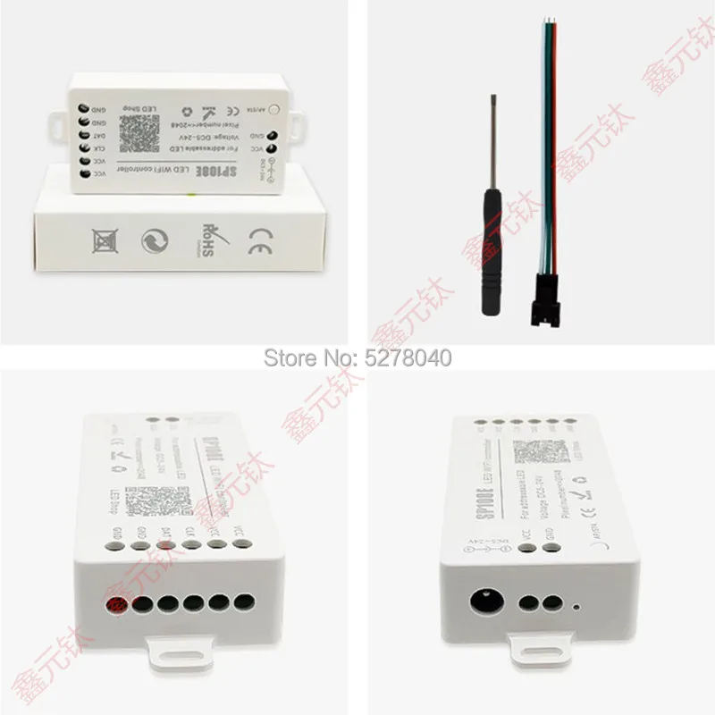 SP108E Wi-Fi контроллер нереальных цветов приложение RGB контерол ws2812b sk6812 sk6812RGBW 5-24 в