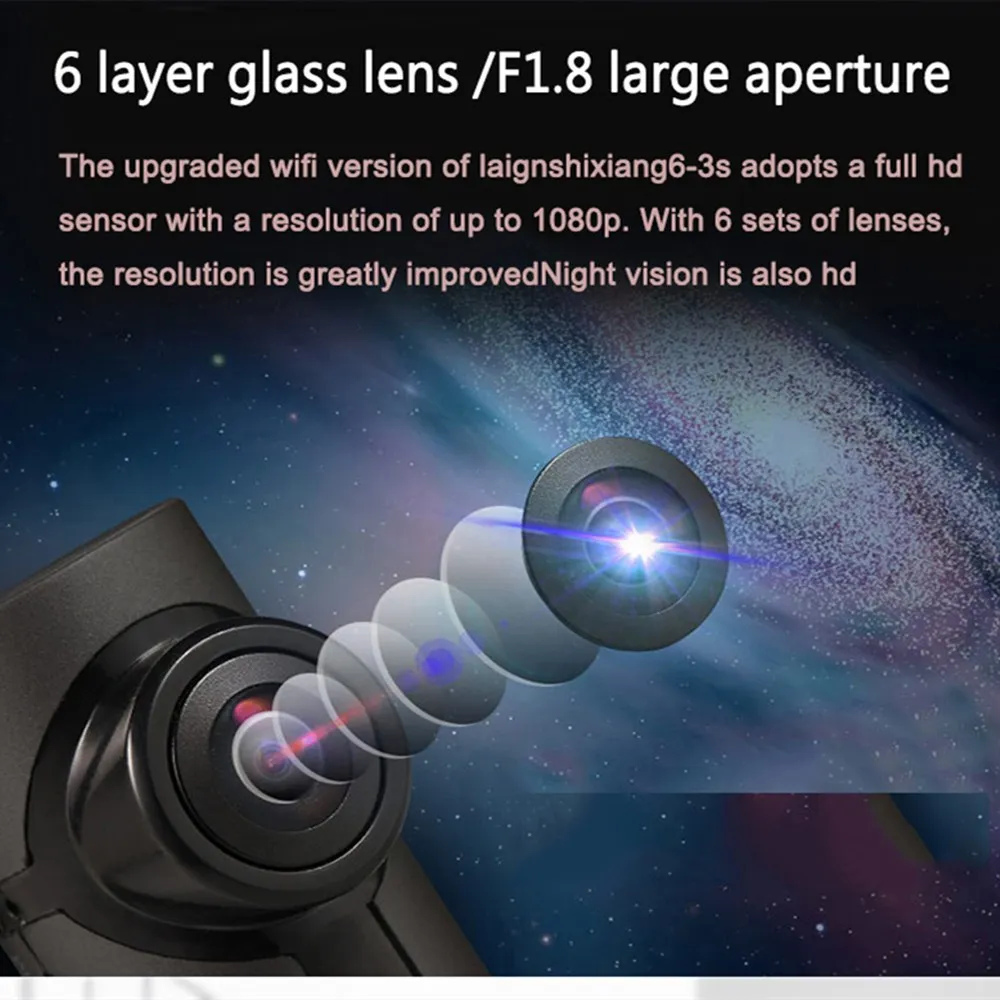 Видеорегистратор Mini 5 UHD DVR Android Автомобильная камера 4K Встроенный Wi-Fi GPS 24 часа