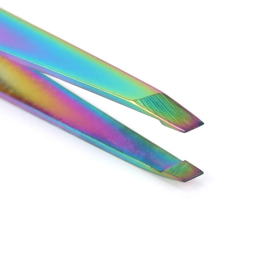 1 шт. Цветные Титановые пинцеты для накладных ресниц пинцет из нержавеющей стали