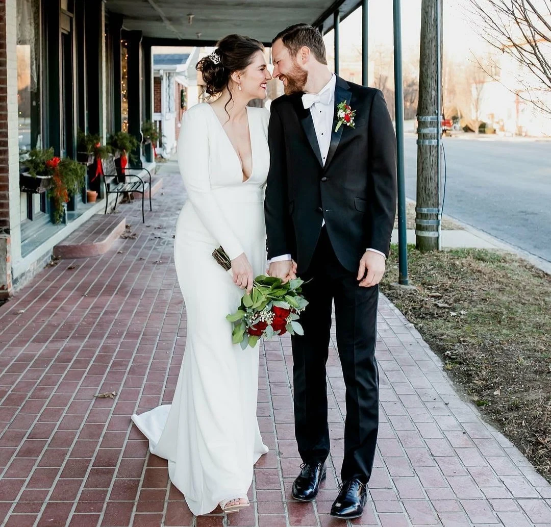 

Женское атласное платье с юбкой-годе, винтажное платье с длинным рукавом и V-образным вырезом, обтягивающее платье для свадьбы