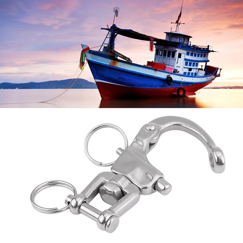 

Hook Swivel Shackle Snap For Sailboat Halyard Yacht Replacement Marine Accessories