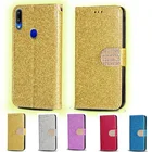 Роскошный блестящий кожаный чехол-кошелек с откидной крышкой и бриллиантами для телефона Vivo Y95 Y91 Y91i Y93 Lite, чехол с функцией подставки и отделением для карт