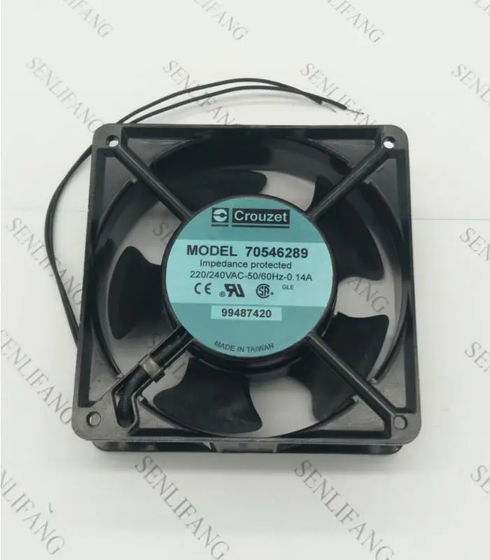 Для Crouzet 70546289 99487420 120*120*38 мм 220 В 0.14A Вентилятор охлаждения 2 провода процессор кулер радиатор вентилятор