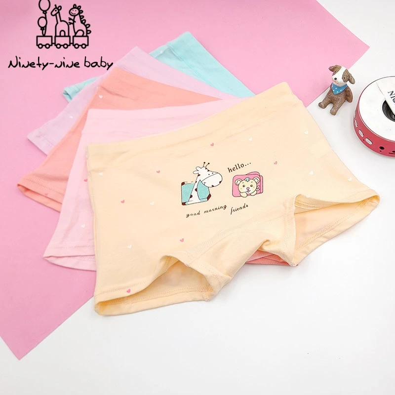 

5Pcs/lot Children Cotton Modal Panties Girls Cute Cartoon Printed Underpant Baby Girl Kids Underwear Boxer Soft Pantie for girl