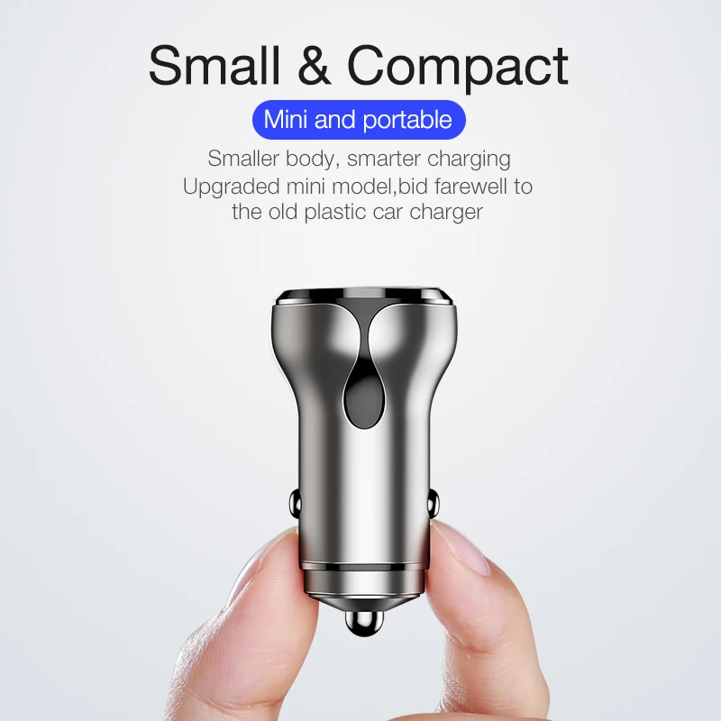 Автомобильное зарядное устройство CAFELE Mini USB PD быстрое QC4.0 3 0 универсальное