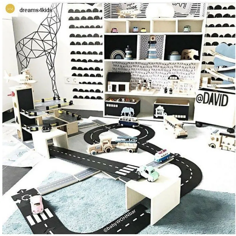 Детский игровой коврик дорожный ковер головоломка игрушки сделай сам гибкий