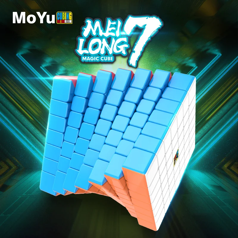 Moyu Cubing Classics Meilong 6x6 7x7 черный кубик скорости Волшебная головоломка цветная без