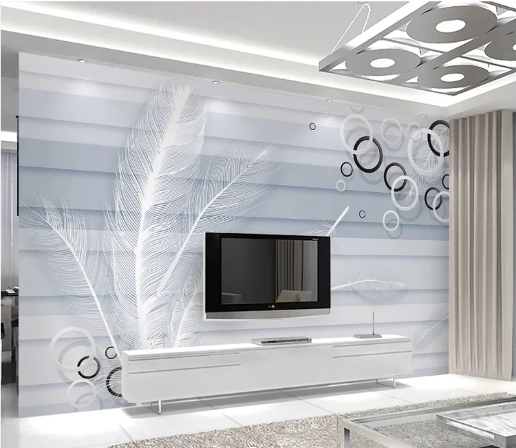 Новинка современный простой скандинавский стиль 3D стерео ТВ фон декоративная