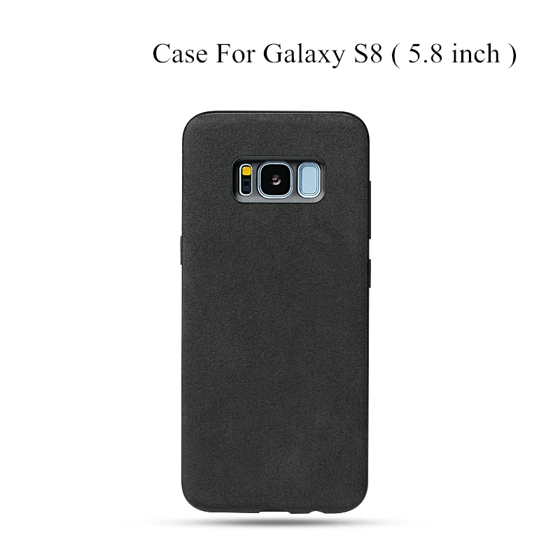 For Galaxy S8 Чехол для samsung Galaxy S9 S8 S10 Plus Note 8 9 чехол Роскошный пуховый итальянский замшевый чехол для телефона для Note 10 Plus - Цвет: For Galaxy S8
