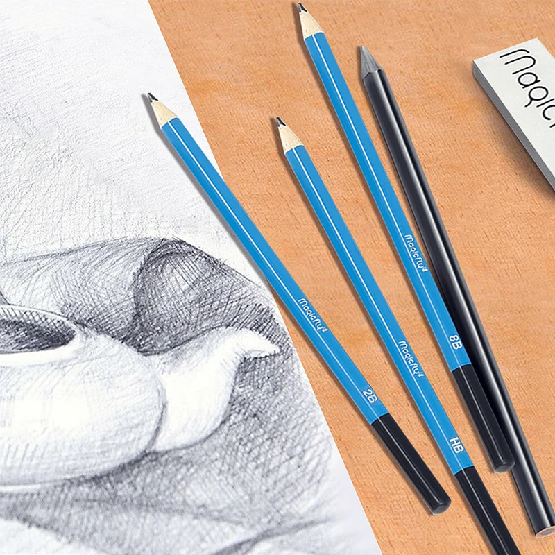 40 шт. профессиональный набор набросок рисунок сумка графитовый уголь Карандаш