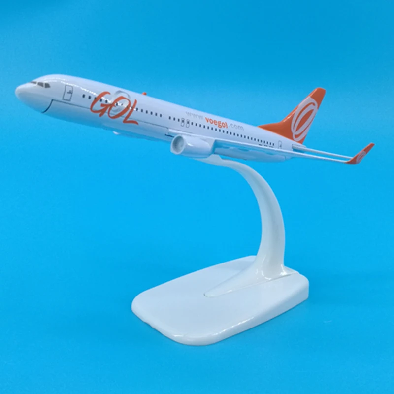 16CM 1:400 Scale Airplanes Boeing B737-800 Brazil GOL Airlines Model Toys Aircraft Diecast Plastic Alloy Plane Decoraction | Игрушки и