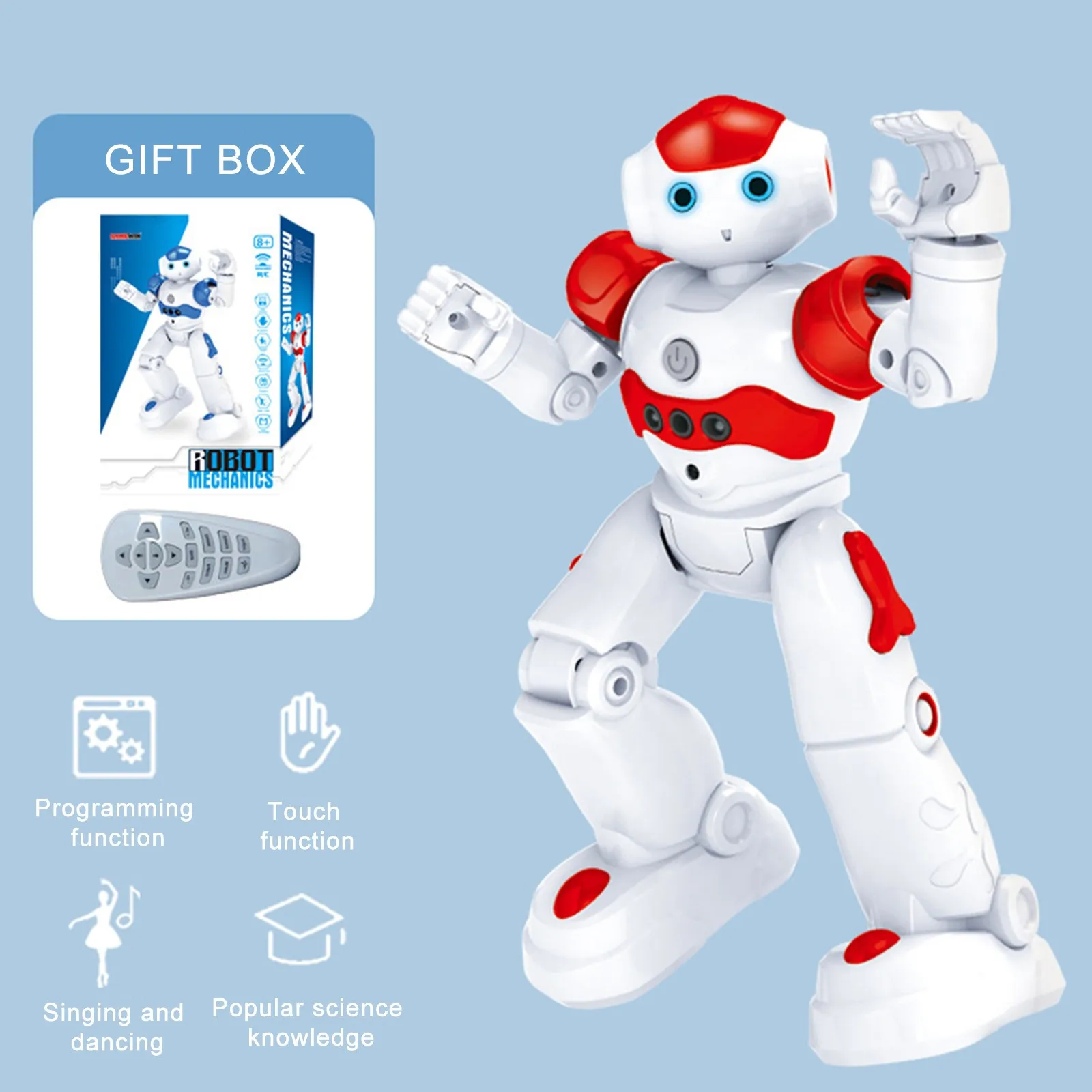 RC Gesture Sensor Dance Robot Programable Inteligente Electric Sing Remote Control Educational Humanoid Robotics Toys For Boys | Игрушки и