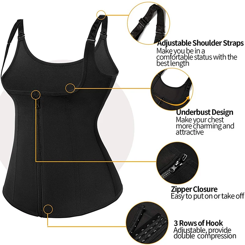 Women Neoprene Shaperwear Waist Traine Push Up Vest Tummy Belly Girdle Body Shaper Waist Cincher Corset Faja Slimming Belt