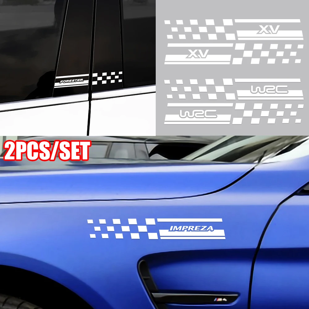 2 шт. декоративные наклейки на боковое окно автомобиля центральные колонны B для