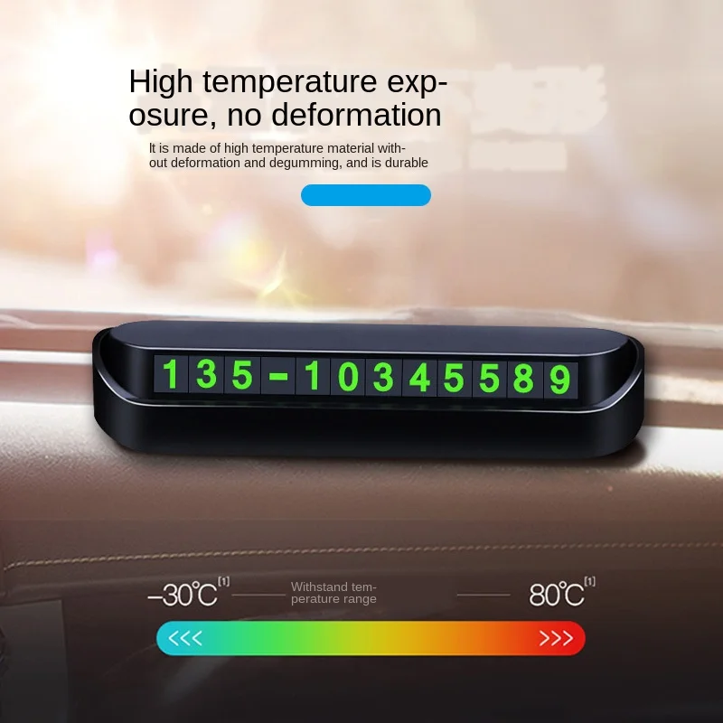 Car Styling Accessories Temporary Parking Card Phone Number Plate Telephone Park Stop Dropshipping | Инструменты