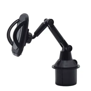 long arm universal 360 degree adjustable gooseneck cup holder cradle for cell phone cup holder stand cradle car mount free global shipping