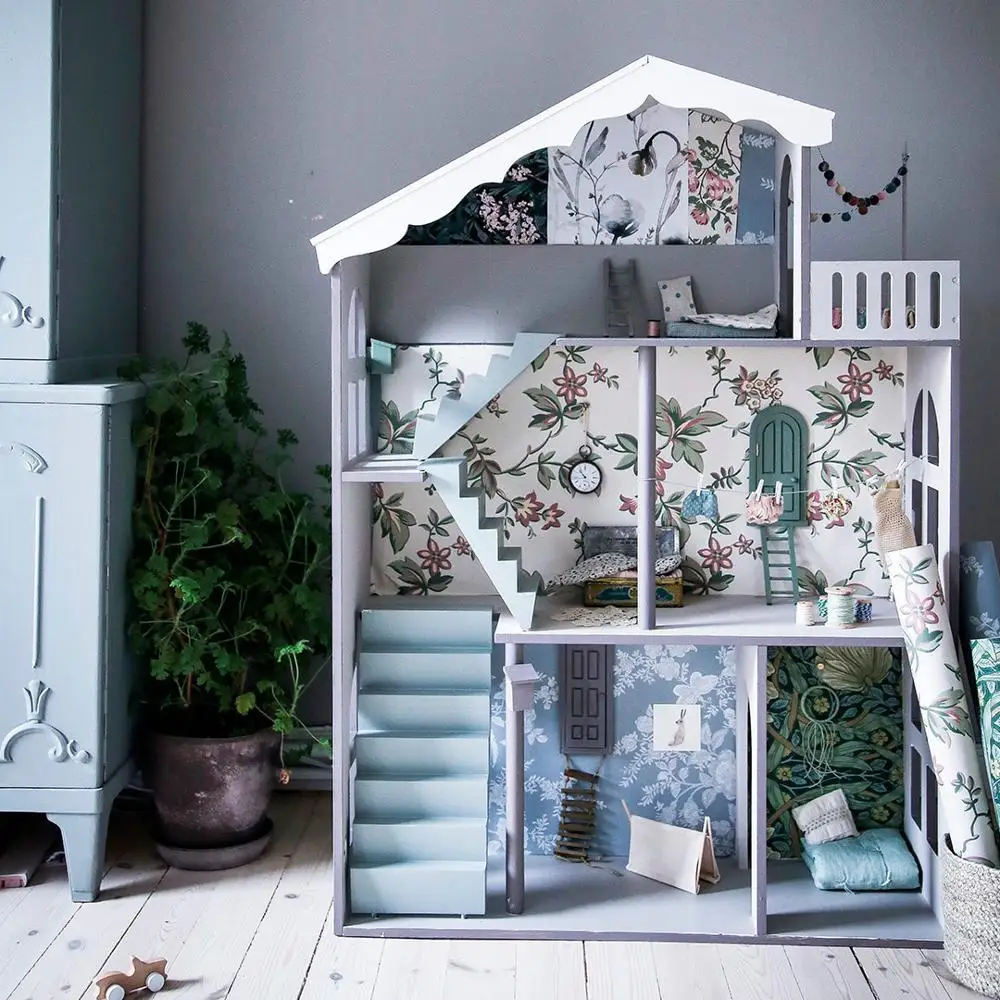 Детский Кукольный домик книжная полка в скандинавском стиле | Игрушки и хобби