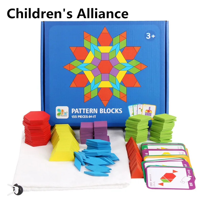 155 шт. детский деревянный пазл|Пазлы| |