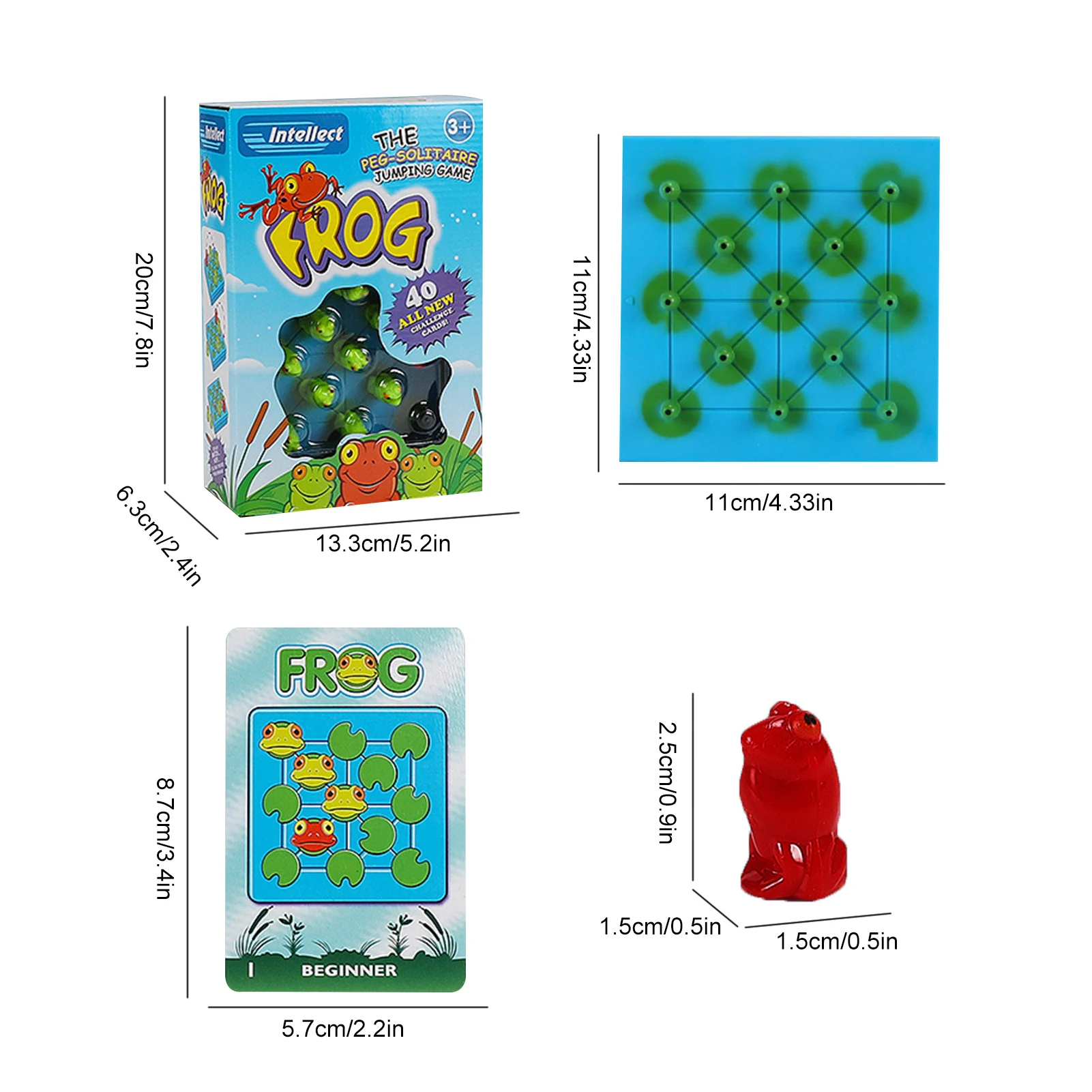 

Cute Frog Hopping Game High-quality ABS Eco-friendly Materials Educational Critical Thinking Training Toys For Children