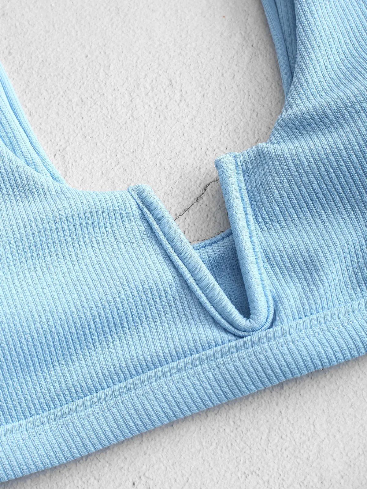 Женский купальник-бикини ZAFUL купальник из специальной ткани с высокой талией и