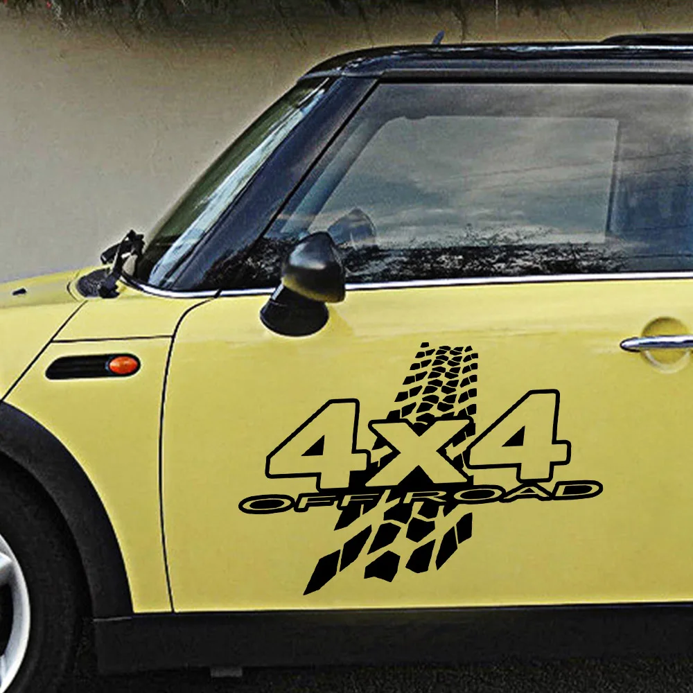 

Car Door 4X4 OFF ROAD Carbon Sticker Vinyl Car Sticker 3D Car Styling