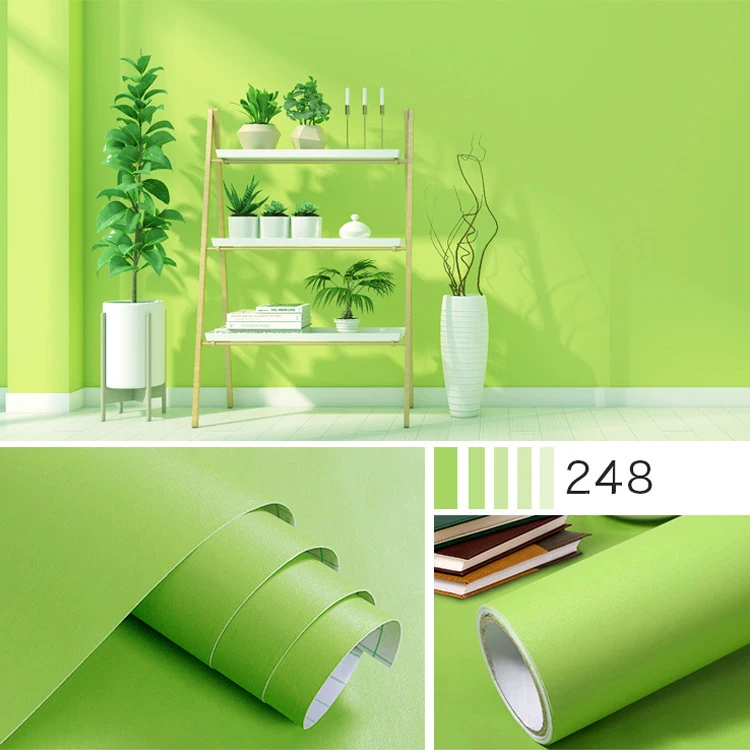 Спальня обои теплых оттенков чистый цвет наклейки на стену Мебель Ремонт