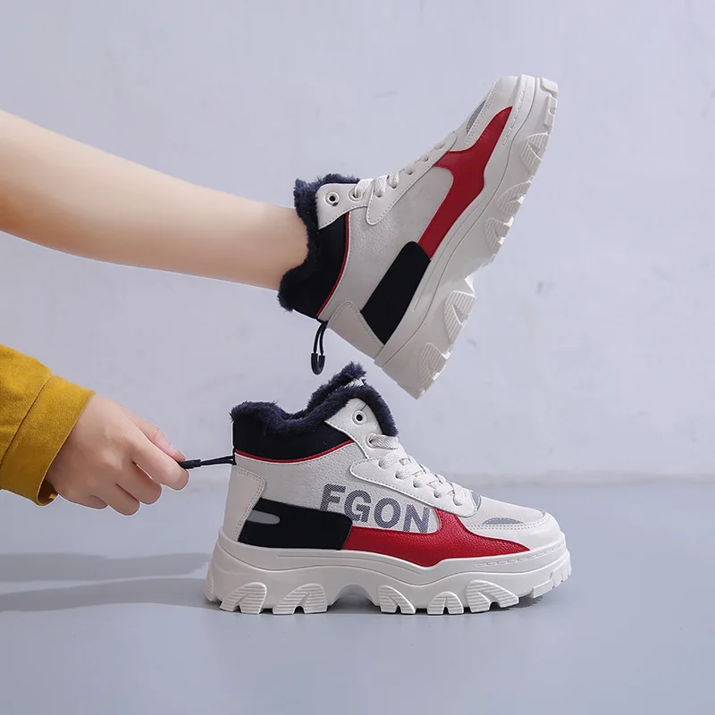 

2021 Autumn Winter New Comfortable Women's Casual Shoes Thick Bottom Classic Shoes for Ladies All-match Non-slip Shoes Women