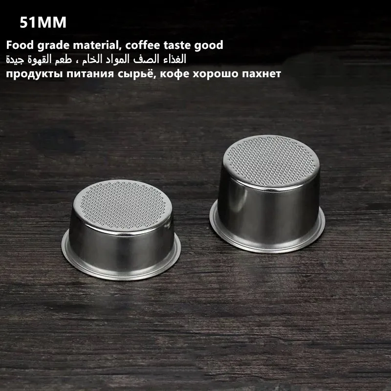 

51 мм 1/2/4 чашек фильтр сменная корзина для кофе без дна портативный держатель фильтра Delonghi Запчасти для кофемашины эспрессо