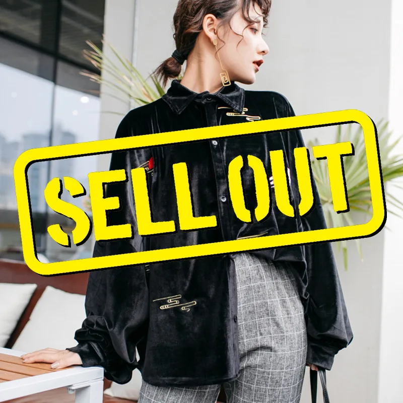 Рубашка LANMREM Женская с длинным рукавом и отложным воротником однотонная вышивкой