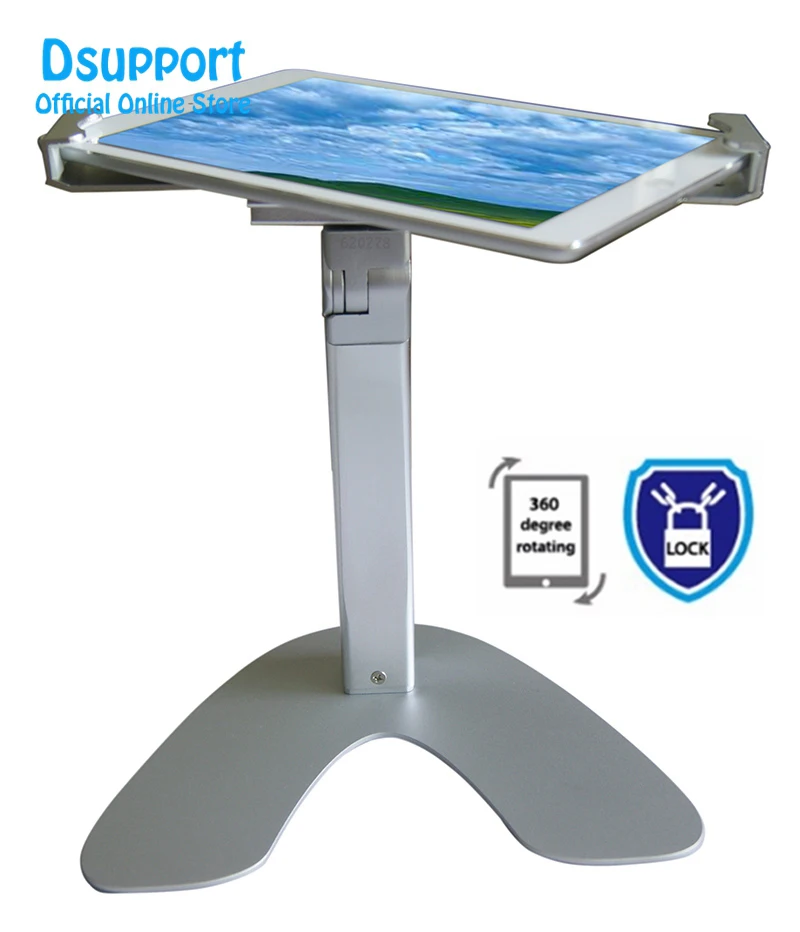 Economici Tablet Del Supporto Del Basamento Supporto Da Tavolo Anti-ladro Per 7-13 Pollici Varietà-size Compresse, Tablet Universale Stand Con Serratura
