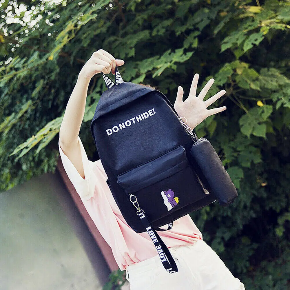 Комплект из 3 предметов женский милый рюкзак школьные сумки сумка на плечо