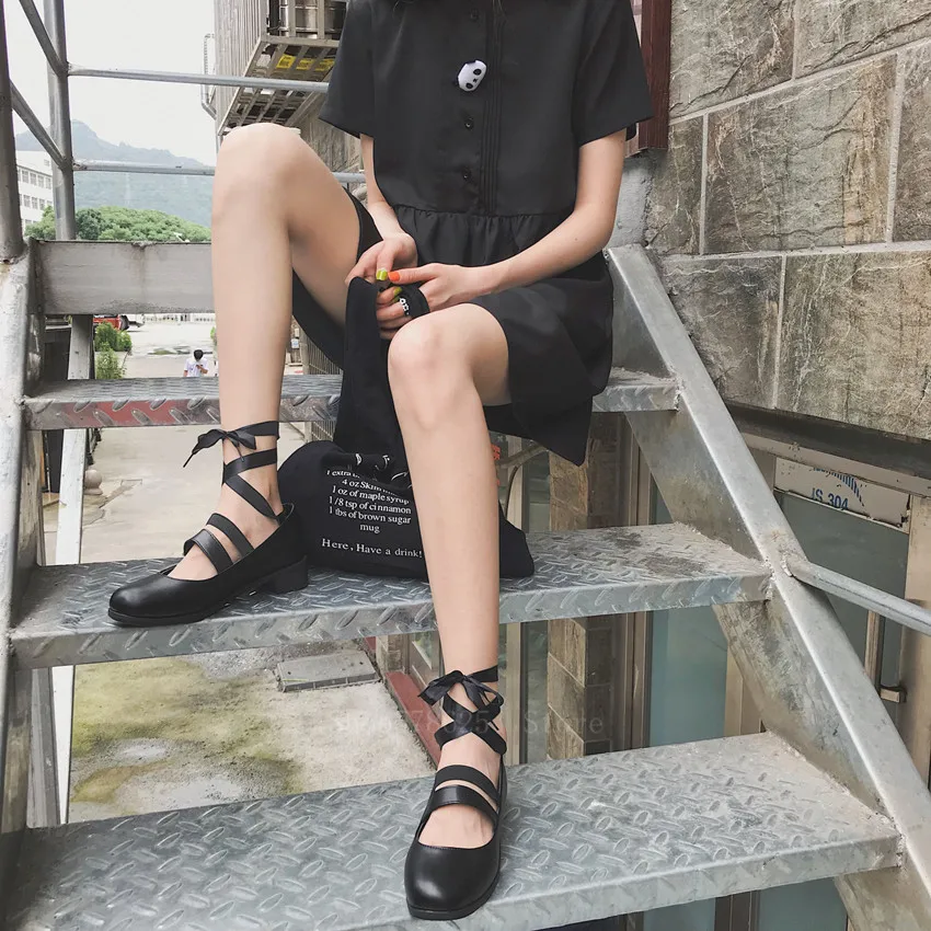 Японская школьная униформа туфли в Стиле Лолита женские Jk по низкой цене для