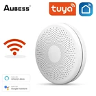 Датчик дыма Aubess Tuya, умный детектор дыма с Wi-Fi, работает с приложением Tuya Smart Life и Alexa