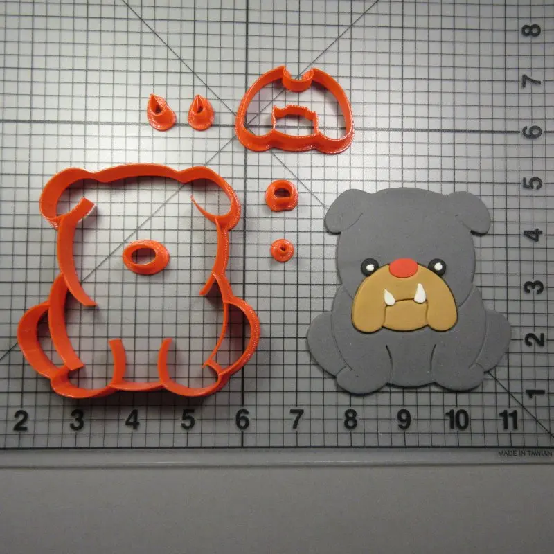 Набор пластиковых форм для вырезания печенья малышей Хаски бульдога мопса