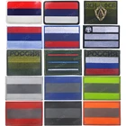 Светоотражающие вышитые нашивки с российским флагом, нашивки из ПВХ, резиновая тактическая эмблема, аппликация, вышивка, значки