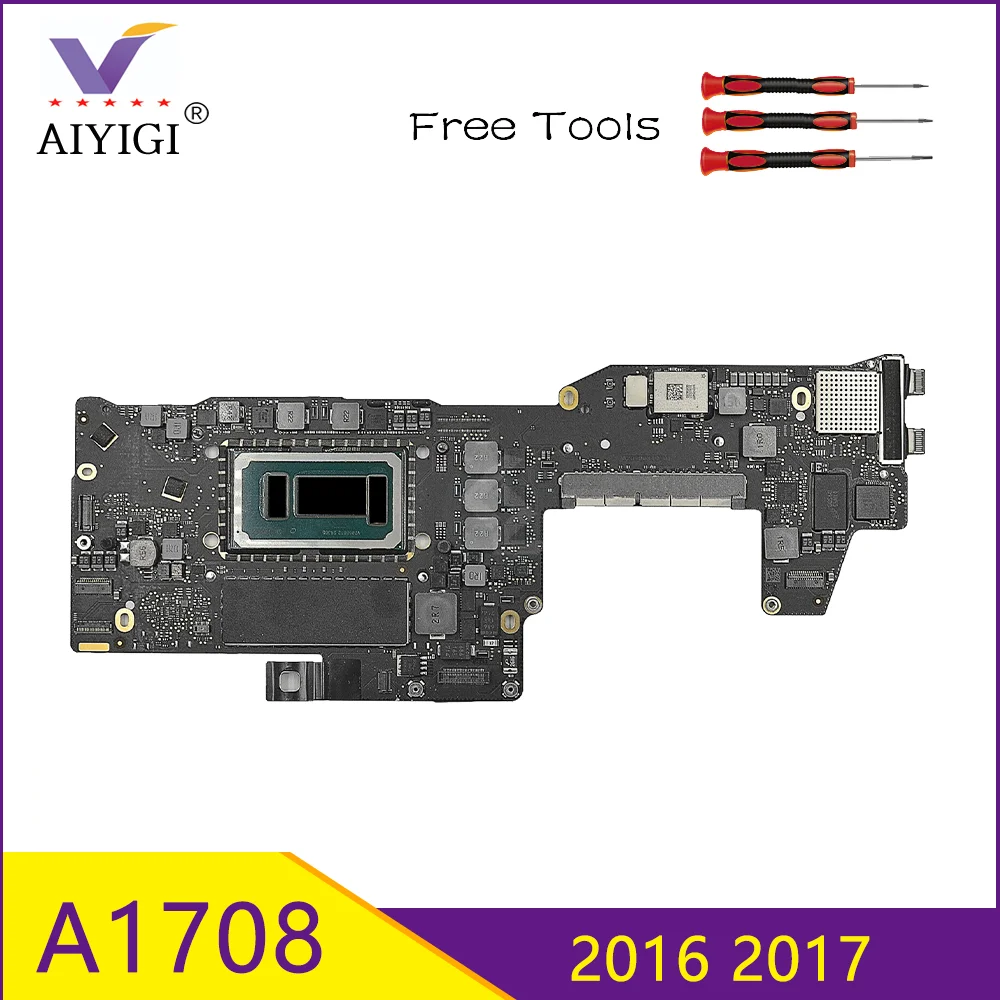 

Original Tested A1708 Motherboard 820-00875-A 820-00840-A for MacBook Pro Retina 13" Logic Board Core i5 8GB Late 2016 Mid 2017