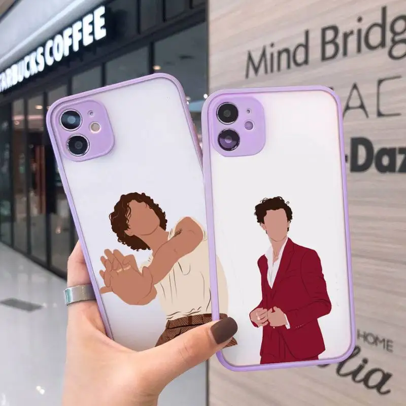 

Shawn Mendes pop singer star Phone Case For iPhone 13 12 11 Mini Pro XR XS Max 7 8 Plus X Matte transparent Purple Back Cover