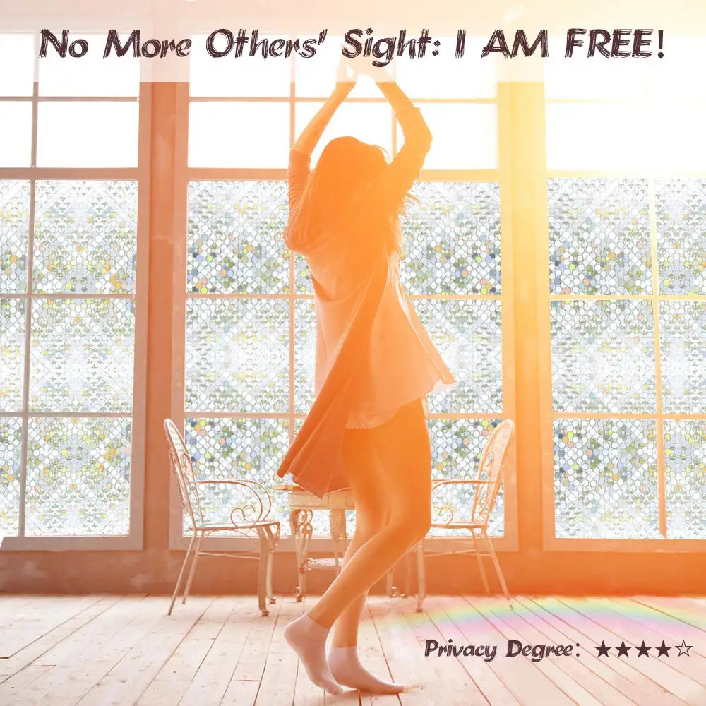 3D воздушно-пузырьковая оконная пленка Конфиденциальная декоративная травленная