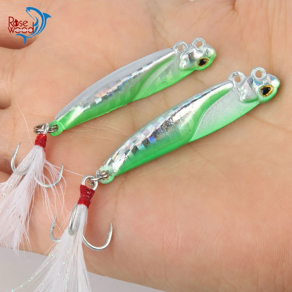 Палисандр 1pc жесткий металлический дергающаяся приманка ведущая рыбу спиннинг