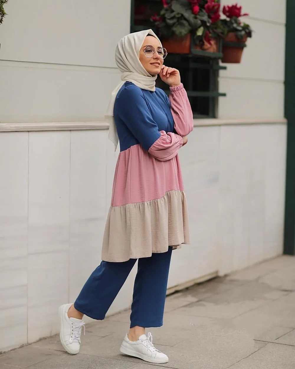 

Hit color muslim suits 2 Pieces Muslim sets female Kaftan Islamic abayas Grote Maten Dames Kleding Ensemble Femme Musulmane