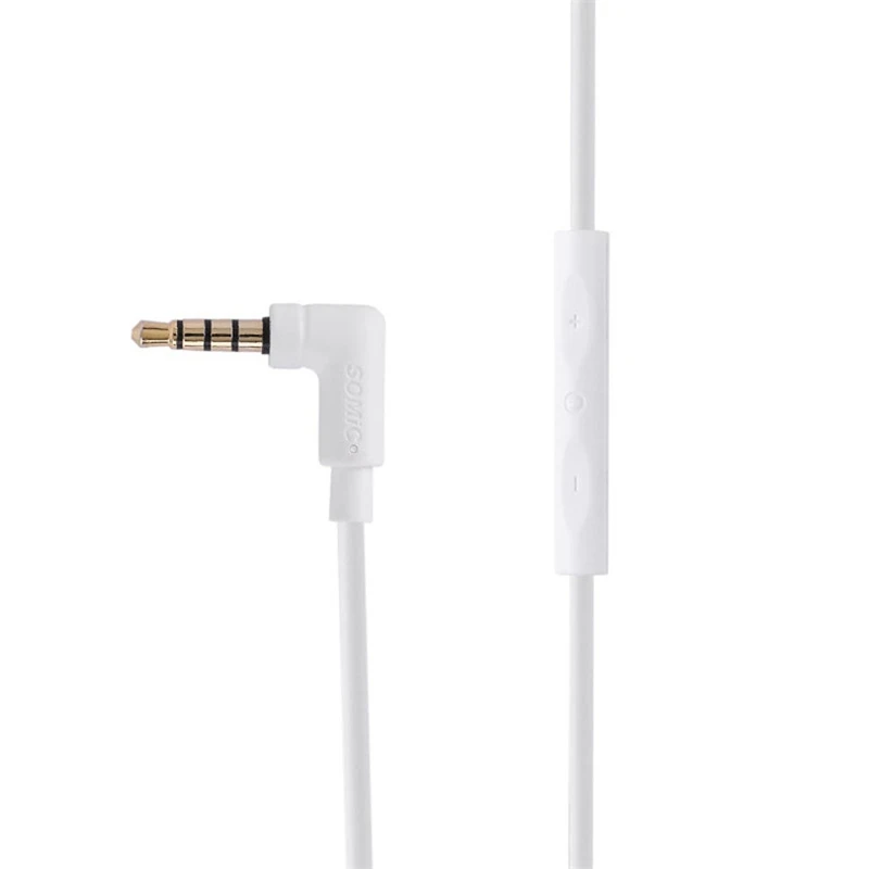 SOMiC G628 Игровые наушники вкладыши 3 5 мм USB Проводные Белые Двойные микрофоны