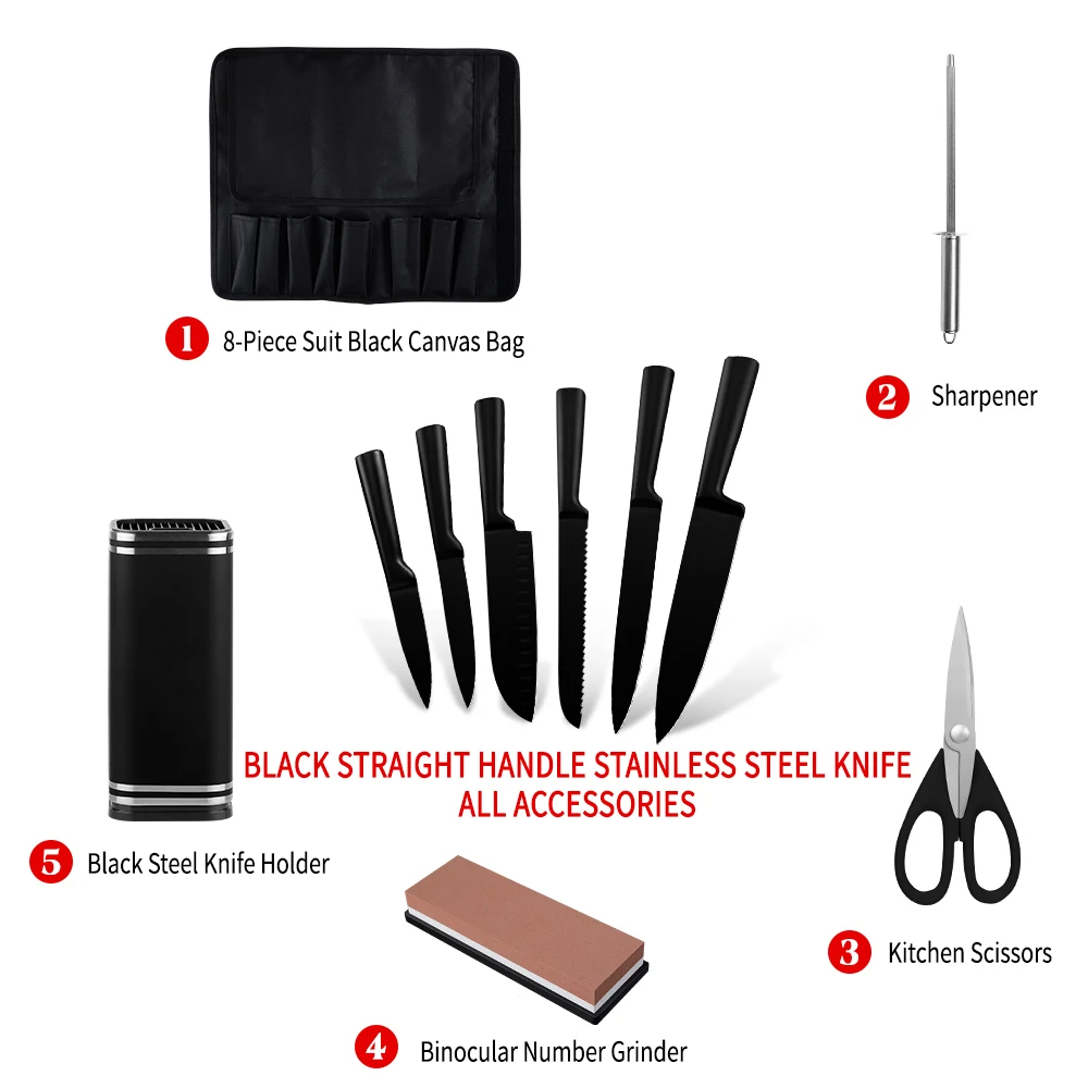 K 13Pcs Set 2 SOWOLL, кухонные ножи, ножи из нержавеющей стали, фруктовые ножи Santoku, для нарезки хлеба, шеф-повара, нож, аксессуары, инструменты - Цвет: K 13Pcs Set 2