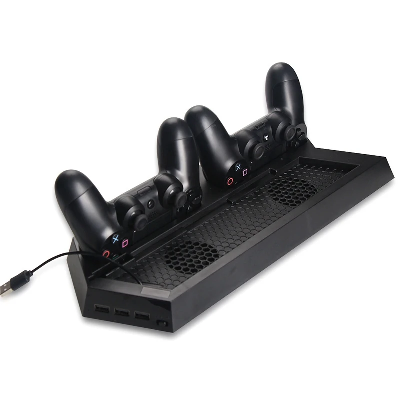 Подставка для PS4 ТОНКАЯ вертикальная подставка охлаждающий вентилятор с игровым