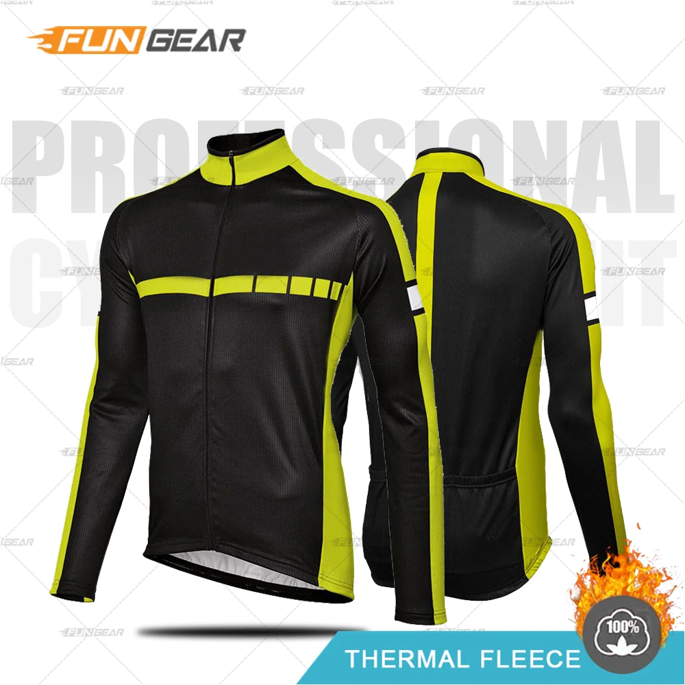 JERSEYS Зимняя одежда для велоспорта, теплая одежда, Ropa Ciclismo Invierno, комплект из джерси с длинными рукавами для верховой езды, теплая флисовая форма, комплект со штанами - Цвет: JERSEYS