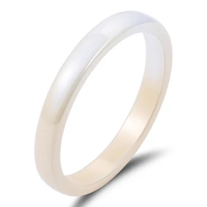 3mm Light Yellow 6 мм гладкое красное керамическое кольцо для женщин простой стиль керамическое свадебное кольцо вечерние женские цветок ювелирный подарок на палец Прямая поставка - Цвет основного камня: 3mm Light Yellow