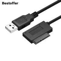 0 3 meters usb 2 0 male to sata 13 pin slimline 76 pin 13pin female dvd adapter cable