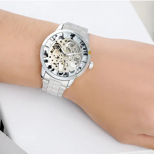 WINNER мужские часы известного бренда роскошные механические Скелетон из