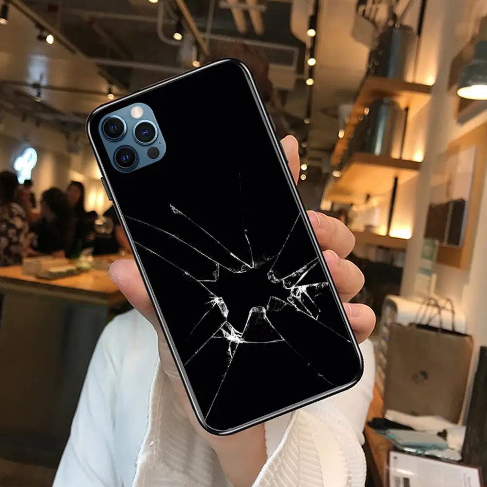 

Style Phone Case cover For iphone 12 pro max 11 8 7 6 s XR PLUS X XS SE 2020 mini black cell shell Quality assurance